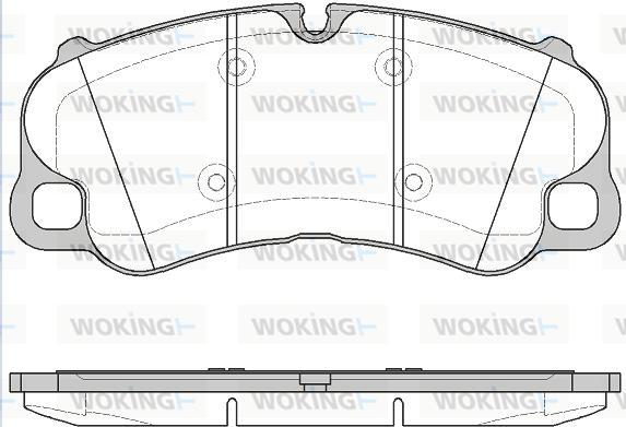 Woking P14953.10 - Комплект спирачно феродо, дискови спирачки vvparts.bg