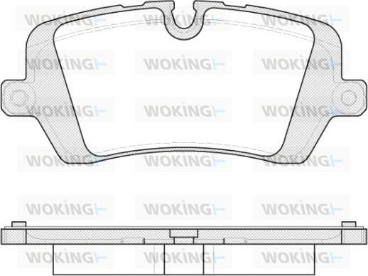 Woking P14413.00 - Комплект спирачно феродо, дискови спирачки vvparts.bg