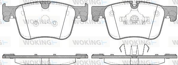 Woking P14603.00 - Комплект спирачно феродо, дискови спирачки vvparts.bg