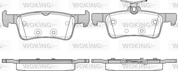 Woking P14633.10 - Комплект спирачно феродо, дискови спирачки vvparts.bg