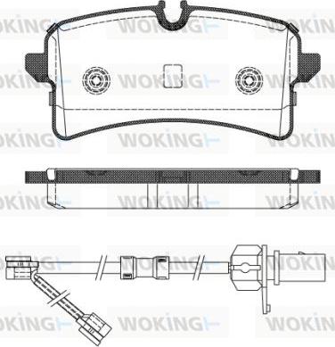 Woking P14053.02 - Комплект спирачно феродо, дискови спирачки vvparts.bg