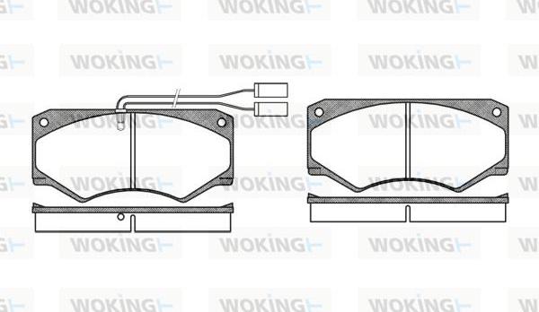 Woking P1473.42 - Комплект спирачно феродо, дискови спирачки vvparts.bg
