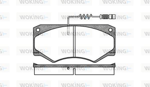 Woking P1473.14 - Комплект спирачно феродо, дискови спирачки vvparts.bg