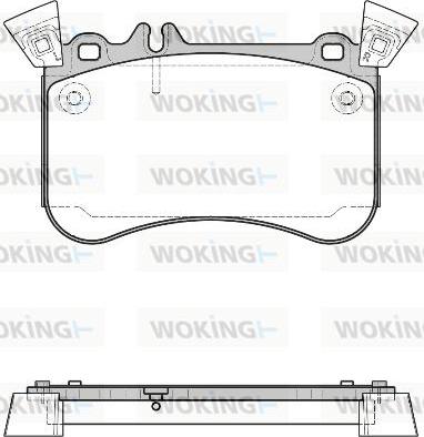 Woking P15653.10 - Комплект спирачно феродо, дискови спирачки vvparts.bg
