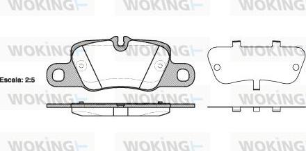 Woking P15013.00 - Комплект спирачно феродо, дискови спирачки vvparts.bg