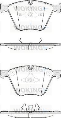 Woking P15193.20 - Комплект спирачно феродо, дискови спирачки vvparts.bg