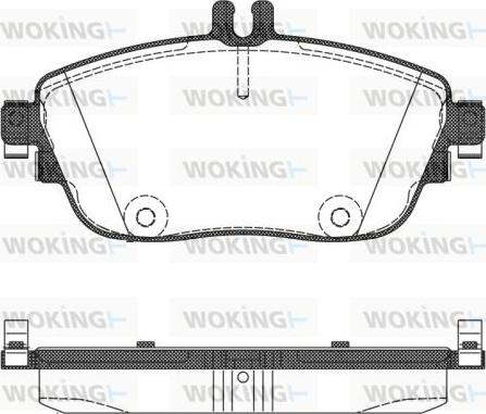 Woking P15853.08 - Комплект спирачно феродо, дискови спирачки vvparts.bg