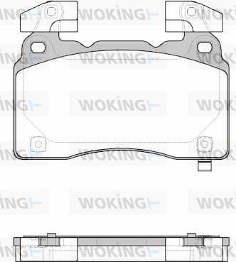 Woking P15383.24 - Комплект спирачно феродо, дискови спирачки vvparts.bg