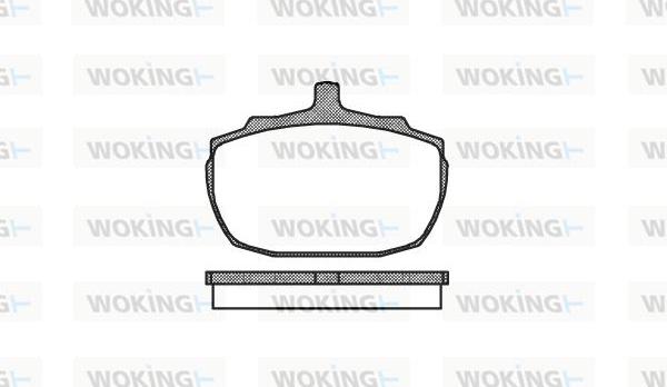 Woking P1573.00 - Комплект спирачно феродо, дискови спирачки vvparts.bg