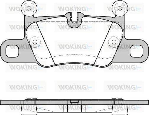 Woking P16143.00 - Комплект спирачно феродо, дискови спирачки vvparts.bg