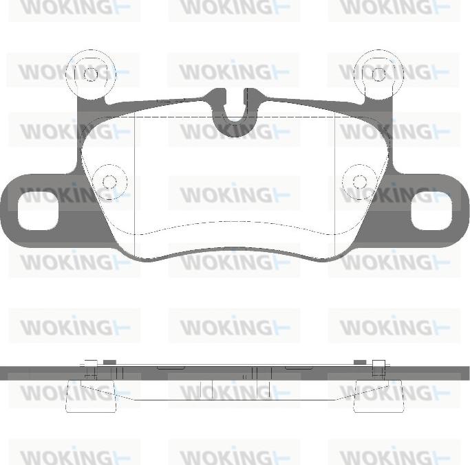 Woking P16143.30 - Комплект спирачно феродо, дискови спирачки vvparts.bg