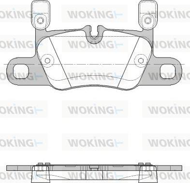 Woking P16143.20 - Комплект спирачно феродо, дискови спирачки vvparts.bg