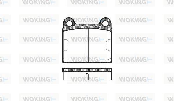 Woking P1063.60 - Комплект спирачно феродо, дискови спирачки vvparts.bg