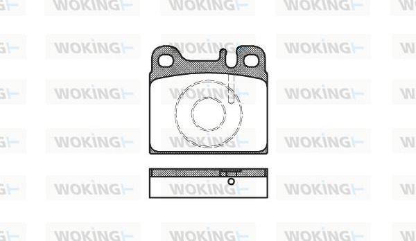 Woking P1063.88 - Комплект спирачно феродо, дискови спирачки vvparts.bg