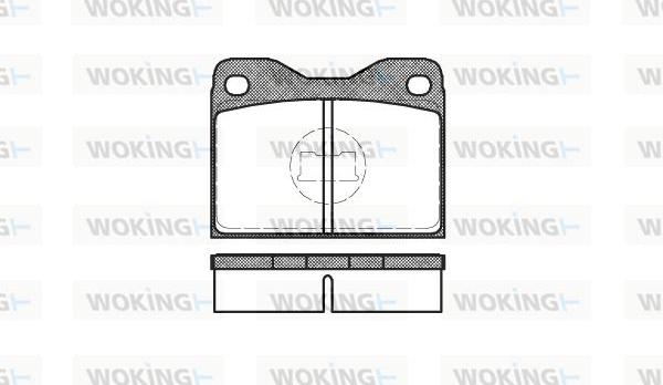 Woking P1083.30 - Комплект спирачно феродо, дискови спирачки vvparts.bg