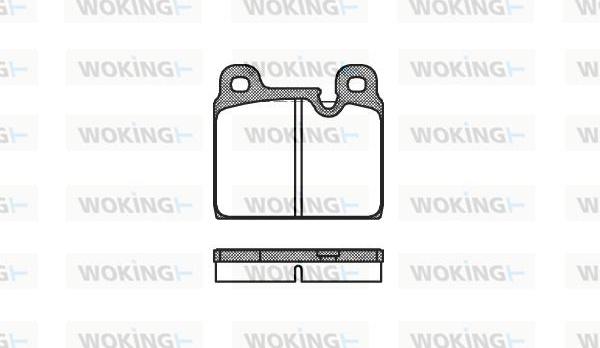 Woking P1023.30 - Комплект спирачно феродо, дискови спирачки vvparts.bg