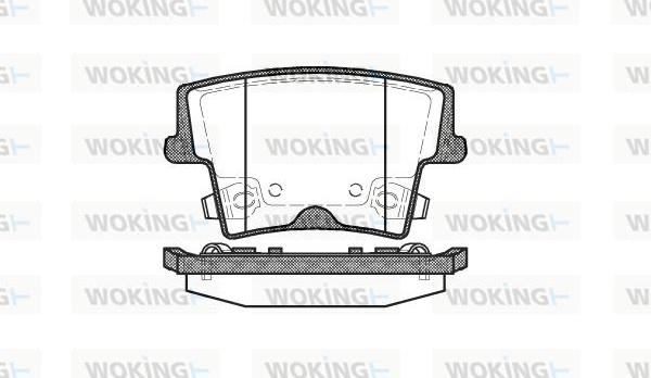 Woking P10273.08 - Комплект спирачно феродо, дискови спирачки vvparts.bg