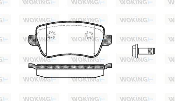 Woking P10783.00 - Комплект спирачно феродо, дискови спирачки vvparts.bg