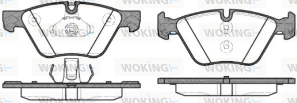Woking P11523.30 - Комплект спирачно феродо, дискови спирачки vvparts.bg