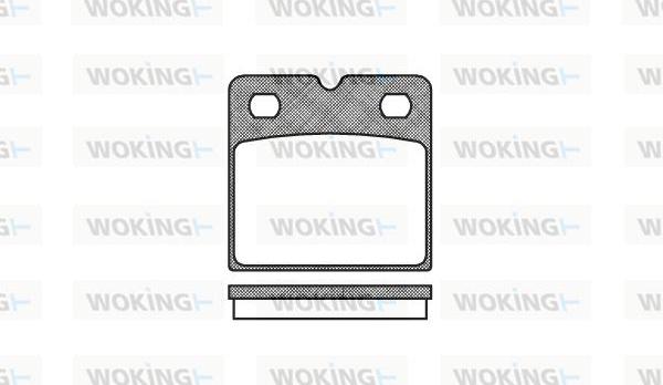 Woking P11673.00 - Комплект спирачно феродо, дискови спирачки vvparts.bg