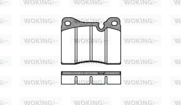 Woking P1113.30 - Комплект спирачно феродо, дискови спирачки vvparts.bg