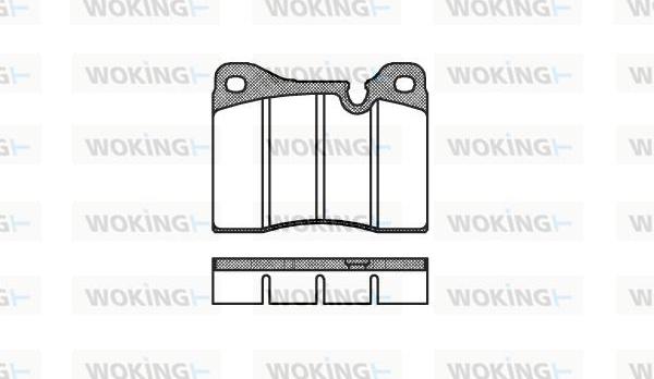 Woking P1113.20 - Комплект спирачно феродо, дискови спирачки vvparts.bg