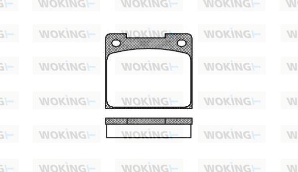 Woking P1393.00 - Комплект спирачно феродо, дискови спирачки vvparts.bg