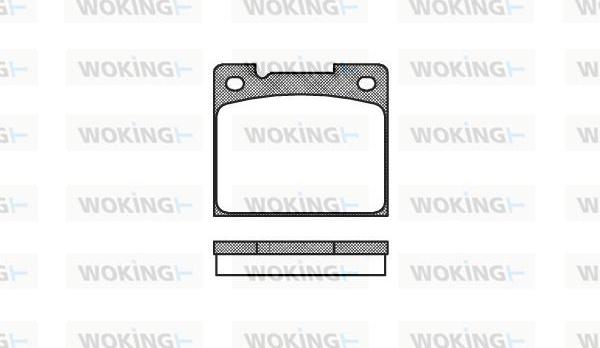 Woking P1393.30 - Комплект спирачно феродо, дискови спирачки vvparts.bg