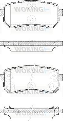 Woking P13093.42 - Комплект спирачно феродо, дискови спирачки vvparts.bg