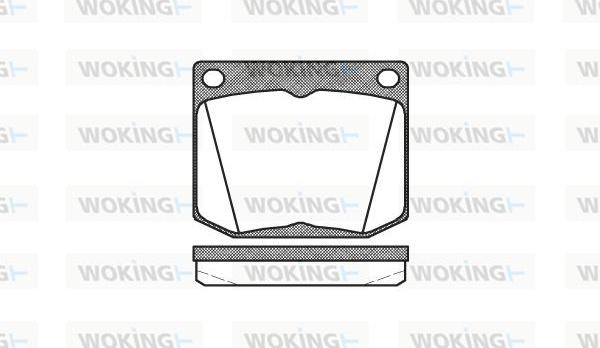 Woking P1383.30 - Комплект спирачно феродо, дискови спирачки vvparts.bg