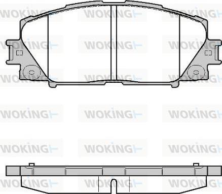 Woking P13243.10 - Комплект спирачно феродо, дискови спирачки vvparts.bg