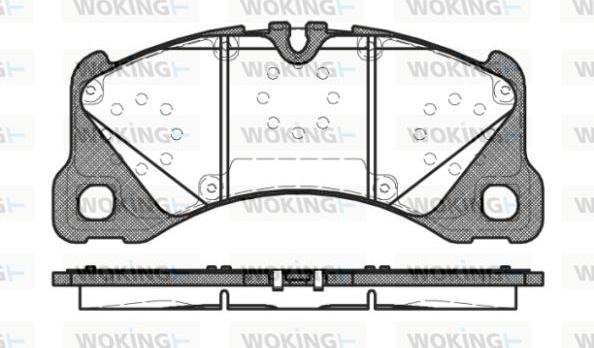 Woking P12453.40 - Комплект спирачно феродо, дискови спирачки vvparts.bg