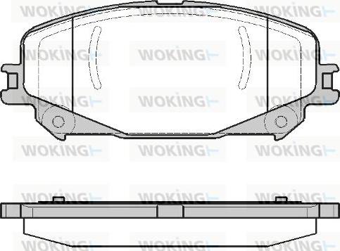 Woking P12183.30 - Комплект спирачно феродо, дискови спирачки vvparts.bg