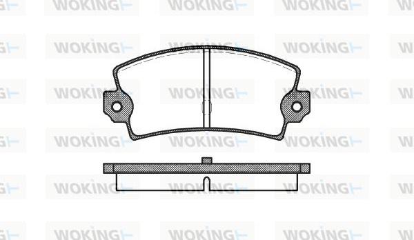 Woking P1213.40 - Комплект спирачно феродо, дискови спирачки vvparts.bg