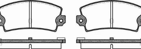 Woking P1213.36 - Комплект спирачно феродо, дискови спирачки vvparts.bg