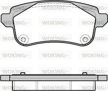 Woking P12873.30 - Комплект спирачно феродо, дискови спирачки vvparts.bg