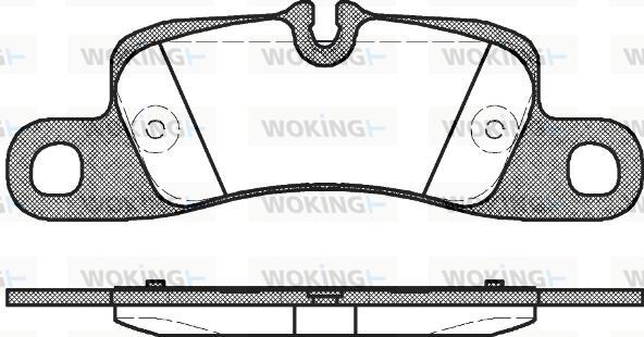 DJ Parts BP2634 - Комплект спирачно феродо, дискови спирачки vvparts.bg