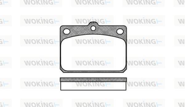Woking P1793.00 - Комплект спирачно феродо, дискови спирачки vvparts.bg