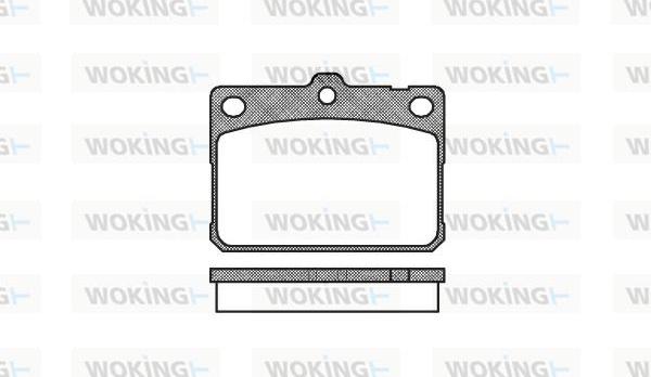 Woking P1793.30 - Комплект спирачно феродо, дискови спирачки vvparts.bg