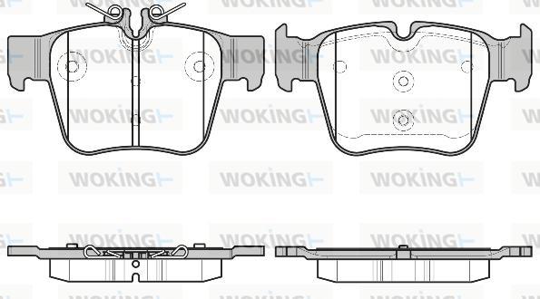 Woking P17973.00 - Комплект спирачно феродо, дискови спирачки vvparts.bg