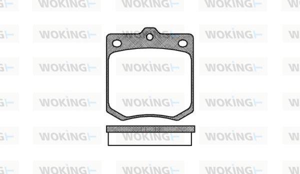 Woking P1743.00 - Комплект спирачно феродо, дискови спирачки vvparts.bg