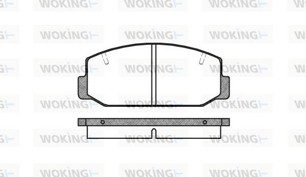 Woking P1753.40 - Комплект спирачно феродо, дискови спирачки vvparts.bg