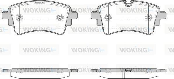 Woking P17693.10 - Комплект спирачно феродо, дискови спирачки vvparts.bg