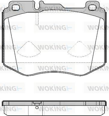 BOSCH BP1786 - Комплект спирачно феродо, дискови спирачки vvparts.bg