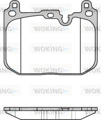 Woking P17803.00 - Комплект спирачно феродо, дискови спирачки vvparts.bg
