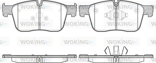 Woking P17833.00 - Комплект спирачно феродо, дискови спирачки vvparts.bg