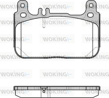 Woking P17223.00 - Комплект спирачно феродо, дискови спирачки vvparts.bg