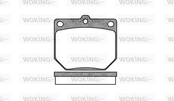 Woking P1773.20 - Комплект спирачно феродо, дискови спирачки vvparts.bg