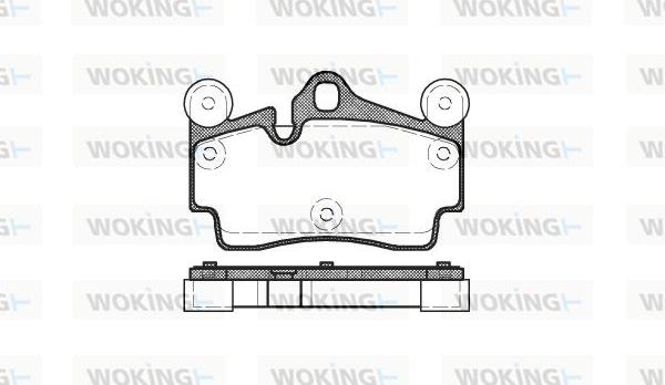 Woking P8963.00 - Комплект спирачно феродо, дискови спирачки vvparts.bg