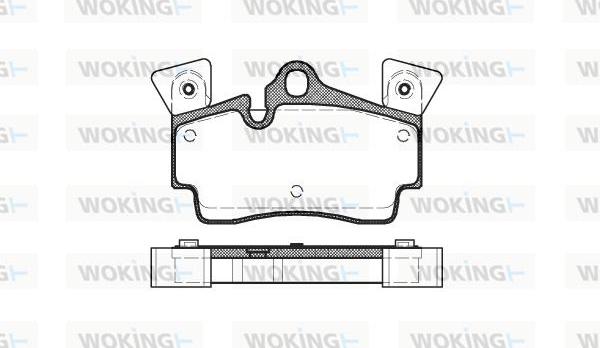 Woking P8963.10 - Комплект спирачно феродо, дискови спирачки vvparts.bg